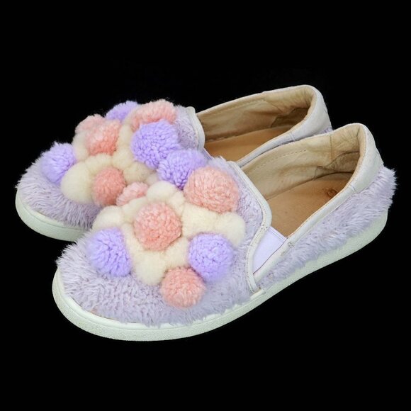 UGG Australia Ricci Fuzzy Pom Pom Slip-On Sneakers - Picture 1 of 10